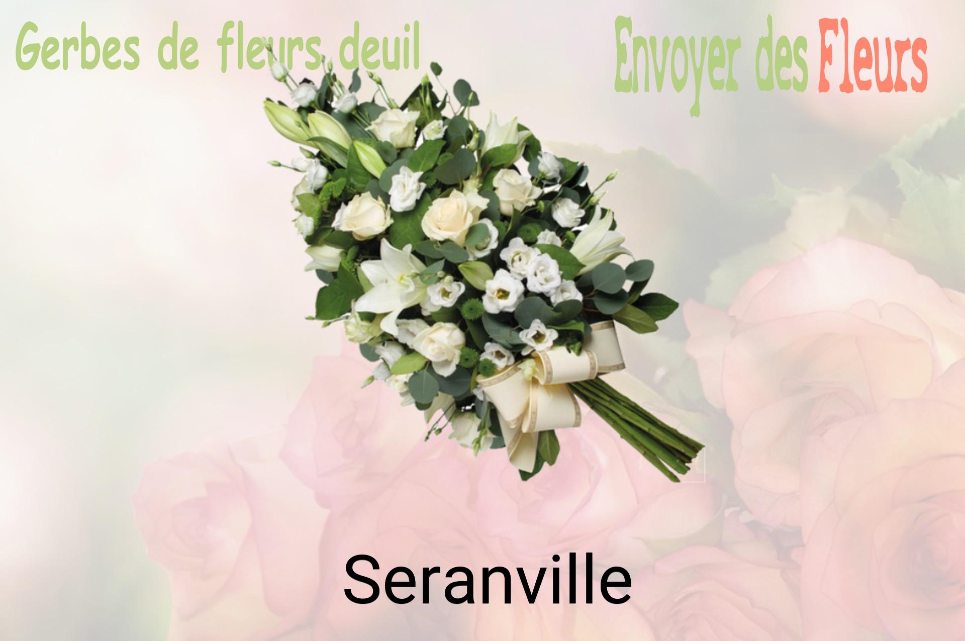 Gerbe de fleurs de deuil livrée à Seranville